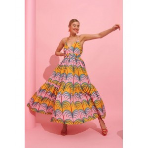Karavan Ada Dress Pink/Yellow
