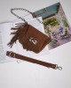 INDIVIDUAL WOMAN CHOCOLATE SUEDE SHOULDER BAG INDIVIDUAL