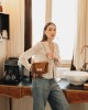 INDIVIDUAL WOMAN CHOCOLATE SUEDE SHOULDER BAG INDIVIDUAL