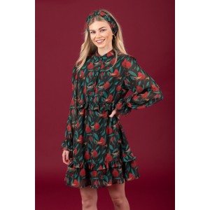 Chaton  Pomegranate tiffany dress 