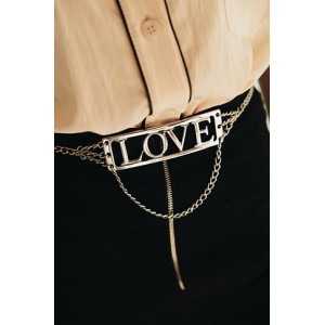 INDIVIDUAL ALL FOR LOVE CHAIN BELT
