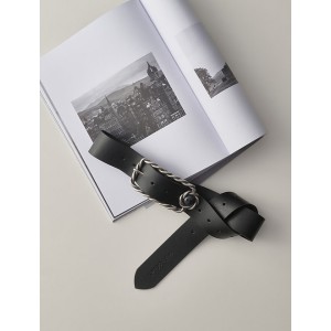 INDIVIDUAL ART LEATHER RIBBON IN THE SKY LEATHER BELT