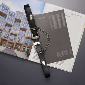 INDIVIDUAL THIS LITTLE GIRL LEATHER BELT