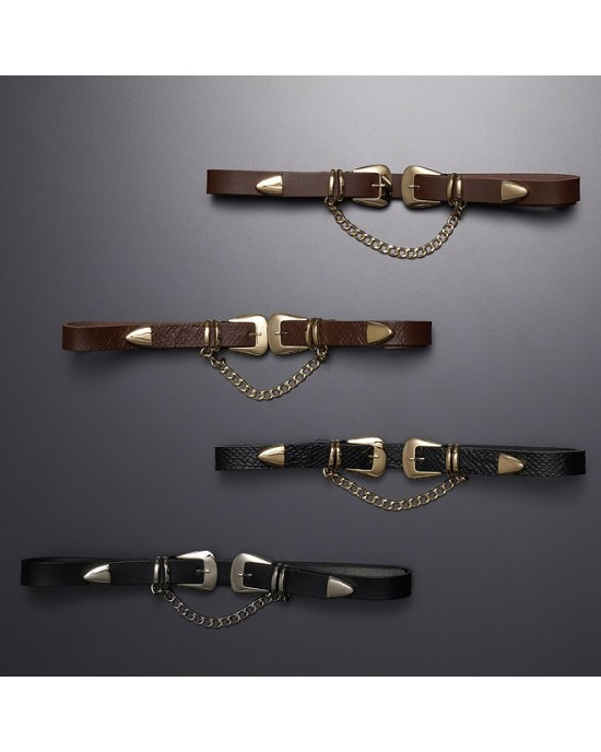 INDIVIDUAL THIS LITTLE GIRL LEATHER BELT