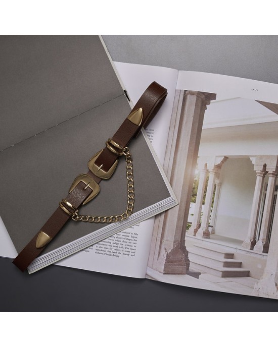 INDIVIDUAL THIS LITTLE GIRL LEATHER BELT