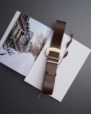 INDIVIDUAL ART LEATHER ROUND AND ROUND LEATHER BELT