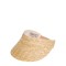 VISOR BEIGE STRAW HAT SAVAPILE