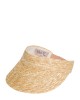 VISOR BEIGE STRAW HAT SAVAPILE