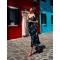 ALPHA DRESS WHITE PARROTS BLOSSOM SOBOHEMIAN