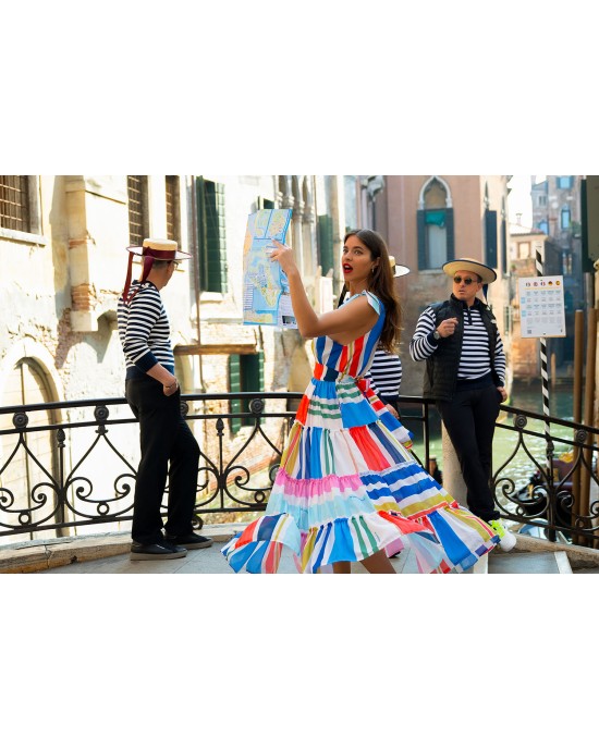 IGRID DRESS MULTI STRIPE SOBOHEMIAN IGRID DRESS MULTI STRIPE SOBOHEMIAN