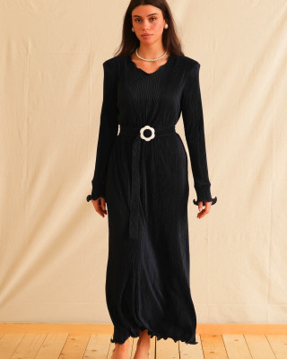 AMORE DARK BLUE DRESS TRIKOGIA