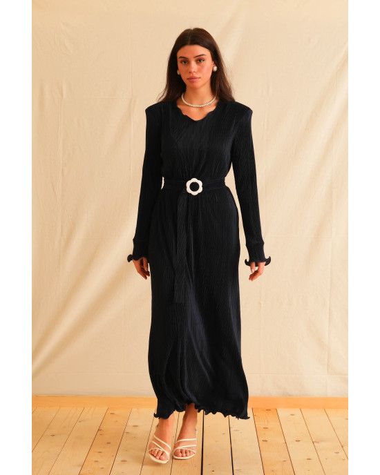 AMORE DARK BLUE DRESS TRIKOGIA