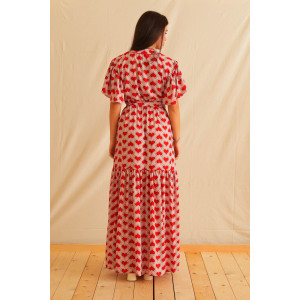 RED LOVE MAXI DRESS TRIKOGIA