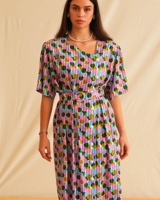COLORFULL VINTAGE MAXI DRESS TRIKOGIA