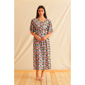 COLORFULL VINTAGE MAXI DRESS TRIKOGIA