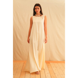 WHITE MAXI DRESS TRIKOGIA