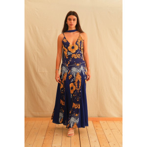 BLUE OCEAN MAXI DRESS TRIKOGIA