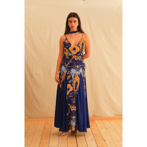 BLUE OCEAN MAXI DRESS TRIKOGIA