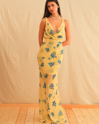 DAPHNE DRAPPED DRESS TRIKOGIA