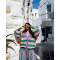 JAYS CARDIGAN GREEN PINK SOBOHEMIAN