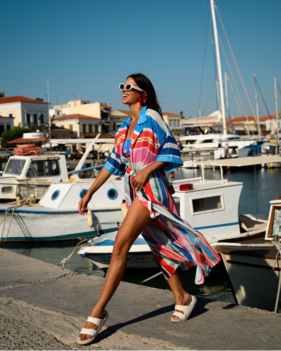SOFIA SHIRT MULTI STRIPES SOBOHEMIAN