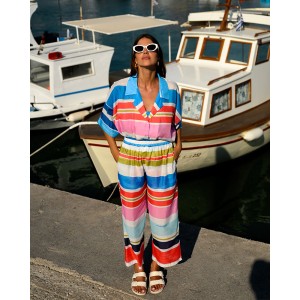 SOFIA TROUSERS MULTI STRIPES SOBOHEMIAN
