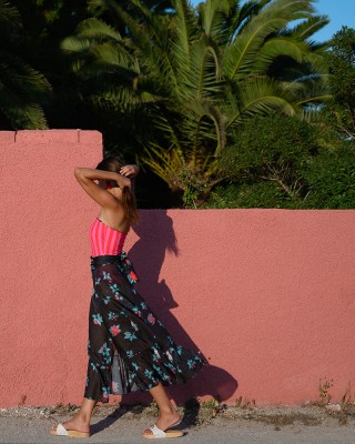 REBECCA WRAP MAXI SKIRT SOBOHEMIAN