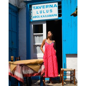 ALPHA DRESS PINK WAVES SOBOHEMIAN