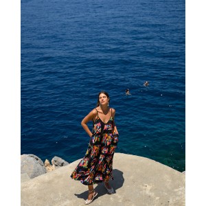 ALPHA DRESS BLACK PAINTINGS SOBOHEMIAN