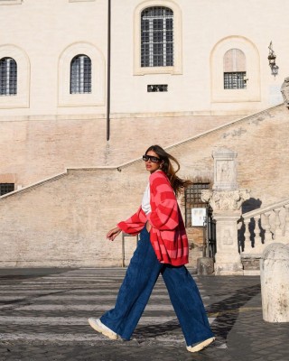 JAYS CARDICAN RED PINK SOBOHEMIAN JAYS CARDICAN RED PINK SOBOHEMIAN