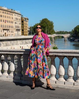 ELINA DRESS IKAT BLOSSOM SOBOHEMIAN
