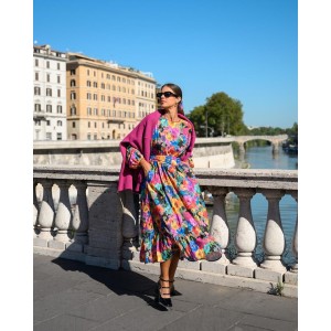 ELINA DRESS IKAT BLOSSOM SOBOHEMIAN