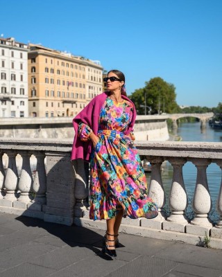 ELINA DRESS IKAT BLOSSOM SOBOHEMIAN