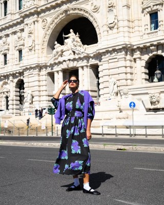 MAYA DRESS VIOLET BLOSSOM SOBOHEMIAN