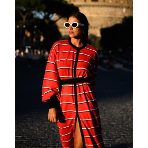 ALEXIA CARDIGAN DRESS RED SOBOHEMIAN