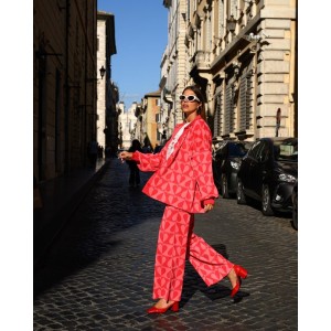 IRIS KNIT TROUSERS RED HEARTS SOBOHEMIAN