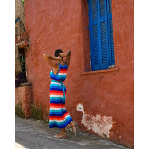 VILLY KNIT MULTI STRIPES DRESS SOBOHEMIAN