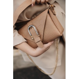 INDIVIDUAL ART LEATHER MOVE SHOULDER BAG MOCHA