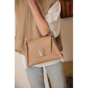 INDIVIDUAL WINGS SHOULDER BAG MOCHA