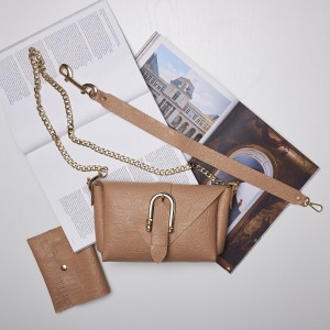 INDIVIDUAL ART LEATHER MOVE SHOULDER BAG MOCHA