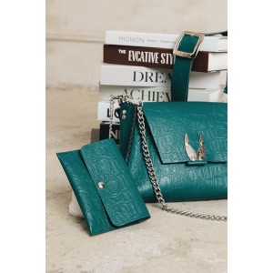 INDIVIDUAL WINGS SHOULDER BAG FOREST GREEN 