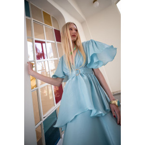 SARAH DRESS AQUA NAZEZHDA