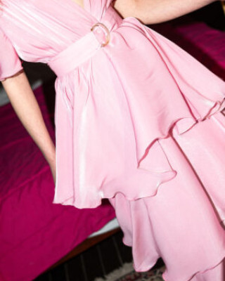 SARAH DRESS PINK NAZEZHDA