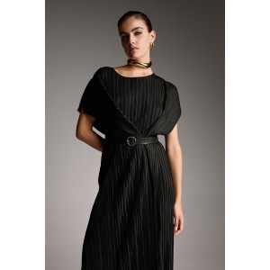 EFIMERON FLOWY SQUARE PLISSE DRESS