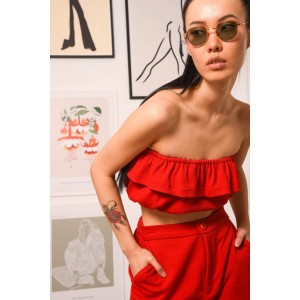 ARPYES INTERMISSION FRILLED TOP RED