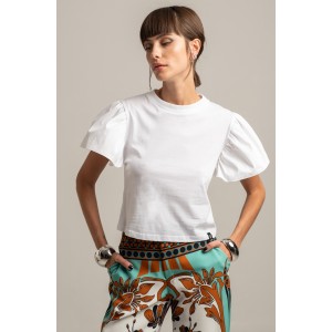 PEACE AND CHAOS FRILL T SHIRT