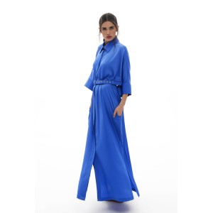 SILVIA OVERSIZED DRESS BLUE MAMUSH