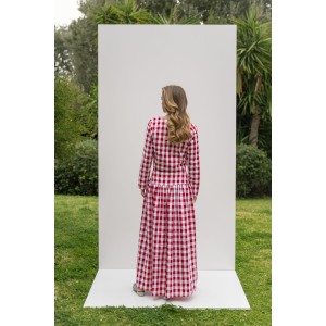 THE 60’S VICHY MAXI SKIRT