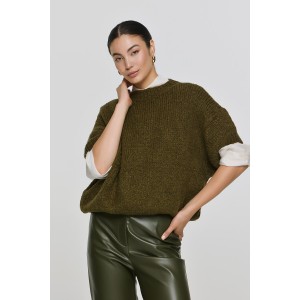 EFIMERON SHORT SLEEVE KNIT SWEATER