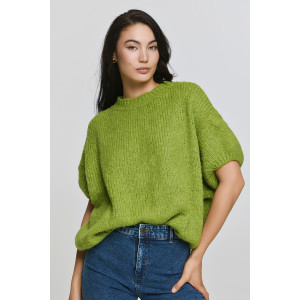 EFIMERON SHORT SLEEVE KNIT SWEATER